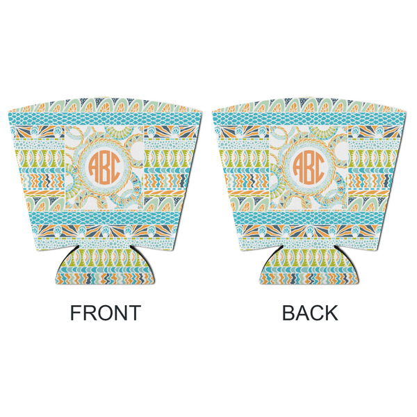 Teal Ribbons & Labels Party Cup Sleeves - with bottom - APPROVAL