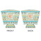 Teal Ribbons & Labels Party Cup Sleeves - with bottom - APPROVAL