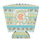 Teal Ribbons & Labels Party Cup Sleeves - with bottom - FRONT