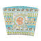 Teal Ribbons & Labels Party Cup Sleeves - without bottom - FRONT (flat)