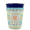 Teal Ribbons & Labels Party Cup Sleeves - without bottom - FRONT (on cup)