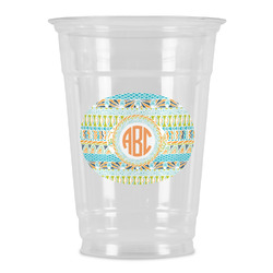 Teal Ribbons & Labels Party Cups - 16oz (Personalized)