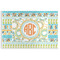 Teal Ribbons & Labels Disposable Paper Placemats (Personalized)