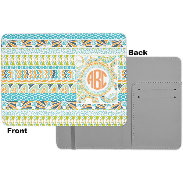 Teal Ribbons & Labels Passport Holder - Apvl