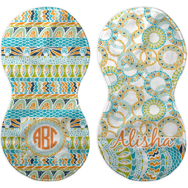 Teal Ribbons & Labels Peanut Shaped Burps - Approval