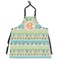 Teal Ribbons & Labels Personalized Apron