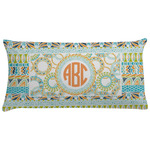 Teal Ribbons & Labels Pillow Case - King (Personalized)