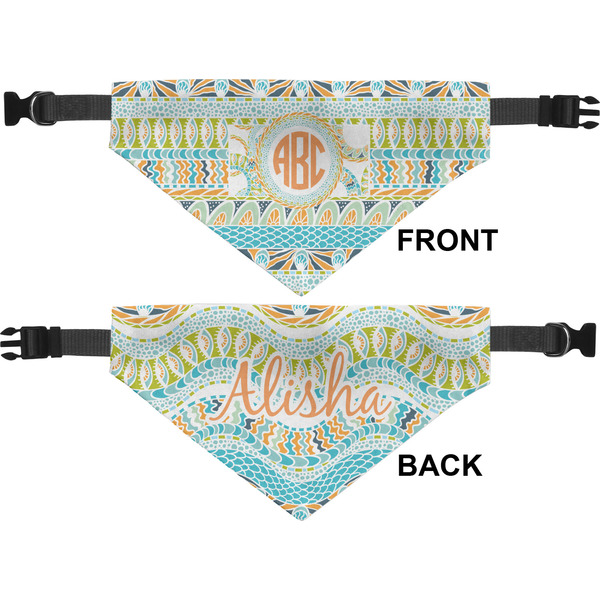 Teal Ribbons & Labels Pet Bandana Approval