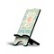 Teal Ribbons & Labels Phone Stand