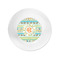 Teal Ribbons & Labels Plastic Party Appetizer & Dessert Plates - Approval