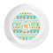 Teal Ribbons & Labels Plastic Party Dinner Plates - Approval