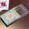 Teal Ribbons & Labels Playing Cards - In Package