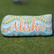 Teal Ribbons & Labels Putter Cover - Front
