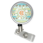 Teal Ribbons & Labels Retractable Badge Reel (Personalized)