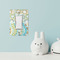Teal Ribbons & Labels Rocker Light Switch Covers - Single - IN CONTEXT