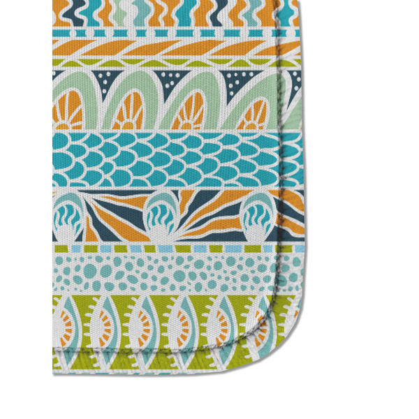 Teal Ribbons & Labels Sanitizer Holder Keychain - Detail