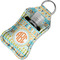 Teal Ribbons & Labels Sanitizer Holder Keychain - Small in Case