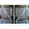 Teal Ribbons & Labels Seat Belt Covers (Set of 2 - In the Car)