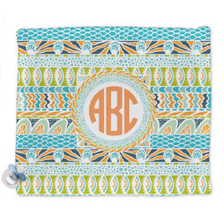 Teal Ribbons & Labels Security Blanket - Single Sided (Personalized)