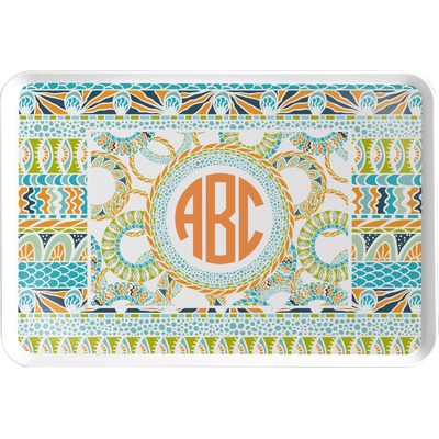 Teal Ribbons & Labels Serving Tray (Personalized)