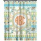 Teal Ribbons & Labels Extra Long Shower Curtain - 70"x84" (Personalized)