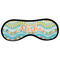 Teal Ribbons & Labels Sleeping Eye Masks - Large (Personalized)