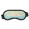 Teal Ribbons & Labels Sleeping Eye Mask (Personalized)