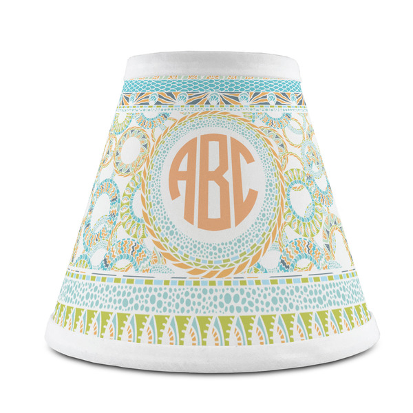 Custom Teal Ribbons & Labels Chandelier Lamp Shade (Personalized)