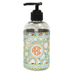 Teal Ribbons & Labels Plastic Soap / Lotion Dispenser (8 oz - Small - Black) (Personalized)