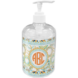 Teal Ribbons & Labels Acrylic Soap & Lotion Bottle (Personalized)