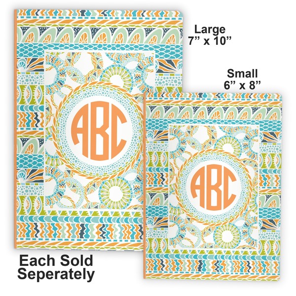 Teal Ribbons & Labels Soft Cover Journal - Compare