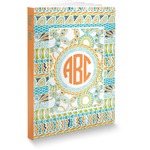 Teal Ribbons & Labels Softbound Notebook (Personalized)