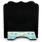 Teal Ribbons & Labels Stylized Tablet Stand - Back