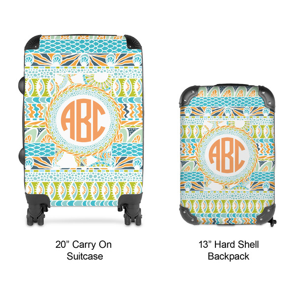 Teal Ribbons & Labels Suitcase Set 4 - APPROVAL