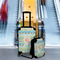 Teal Ribbons & Labels Suitcase Set 4 - IN CONTEXT