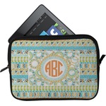 Teal Ribbons & Labels Tablet Case / Sleeve - Small (Personalized)
