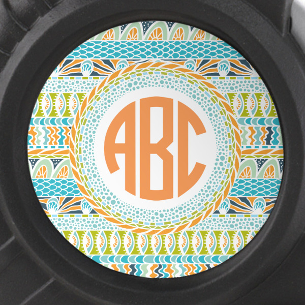 Teal Ribbons & Labels Tape Measure - 25ft - detail