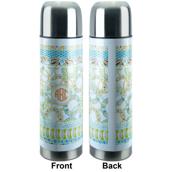 Teal Ribbons & Labels Thermos - Apvl