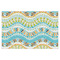 Teal Ribbons & Labels Tissue Paper - Heavyweight - XL - Front