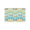 Teal Ribbons & Labels Tissue Paper - Lightweight - Small - Front