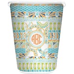 Teal Ribbons & Labels Waste Basket (Personalized)