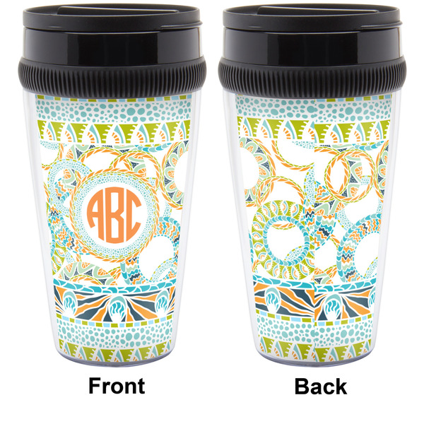 Teal Ribbons & Labels Travel Mug Approval (Personalized)