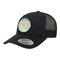 Teal Ribbons & Labels Trucker Hat - Black