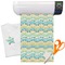 Teal Ribbons & Labels Heat Transfer Vinyl Sheet (12"x18")