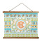Teal Ribbons & Labels Wall Hanging Tapestry - Landscape - MAIN