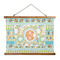 Teal Ribbons & Labels Wall Hanging Tapestry - Wide (Personalized)