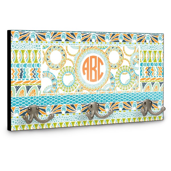 Teal Ribbons & Labels Coat Hanger Main