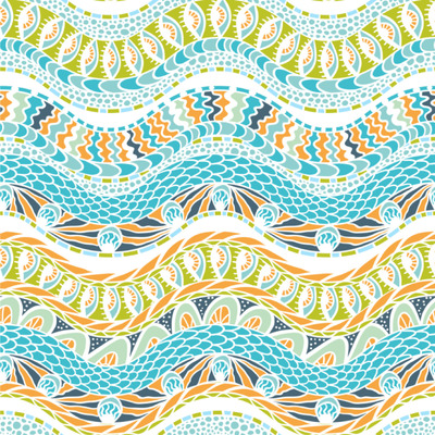 Teal Ribbons & Labels Wallpaper & Surface Covering (Water Activated 24"x 24" Sample)