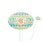 Teal Ribbons & Labels Oval Plastic Stir Sticks (Personalized)