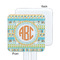Teal Ribbons & Labels White Plastic Stir Stick - Single Sided - Square - Approval